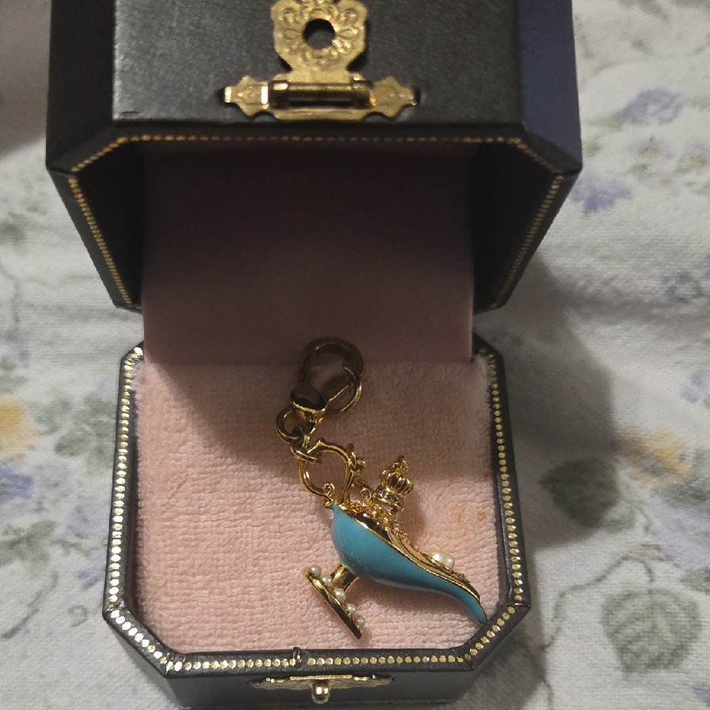 Juicy Couture Gold and Blue Genie Lamp Charm